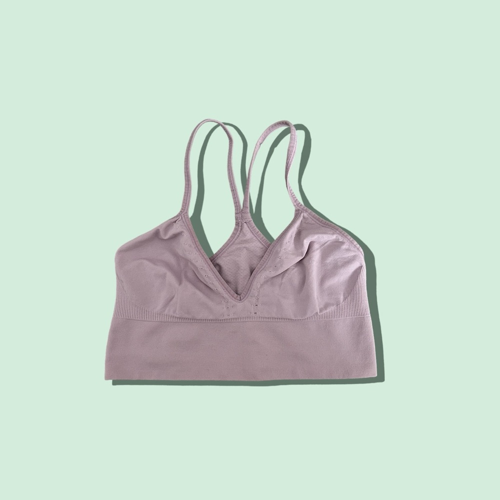 Women’s SPANX Light Pink Mauve Sports Bra Size Medium - Picture 1 of 7